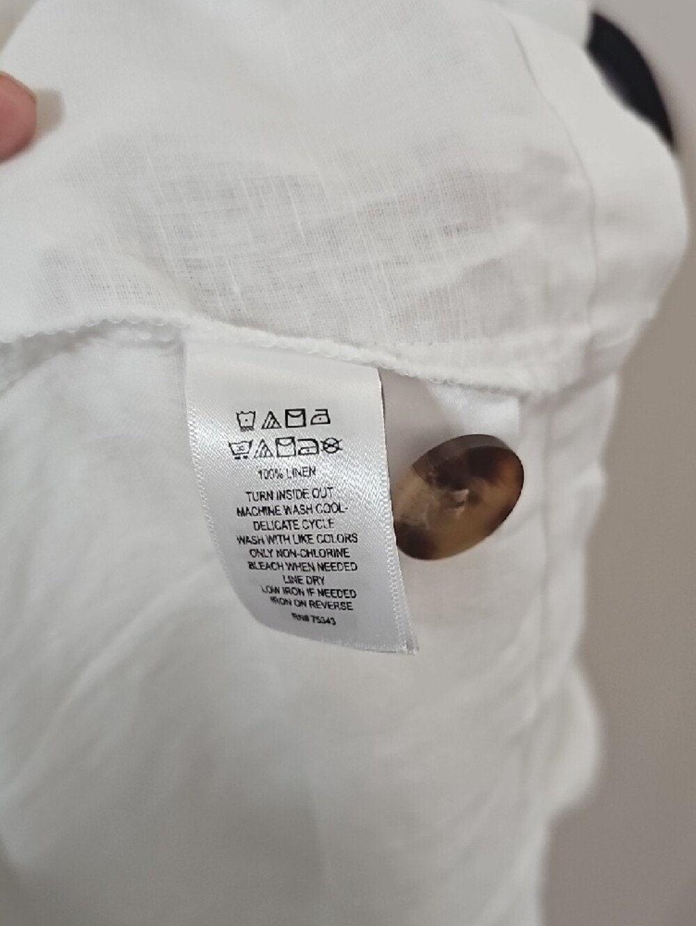 Tahari White Linen Sleeveless Blazer Vest - Picture 6 of 8